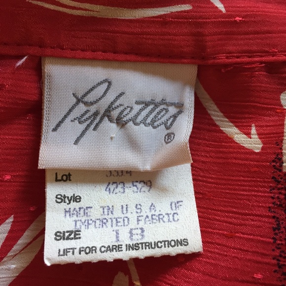 80s Silky Blouse - Picture 5 of 6